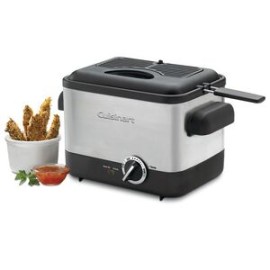 Freidora compacta de acero 1L Cuisinart CDF-100P1