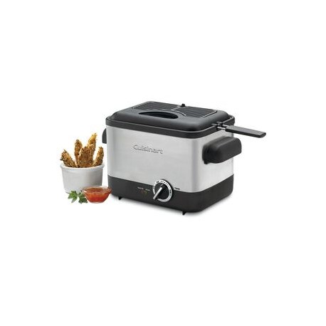 Freidora compacta de acero 1L Cuisinart CDF-100P1